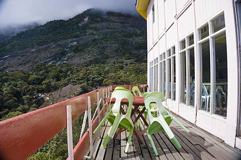 Laban Rata Resthouse Balcony