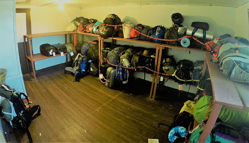 Bag Storage at Kinabalu Park HQ