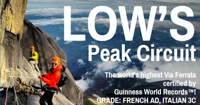 Low’s Peak Circuit Via Ferrata Route Mt Kinabalu