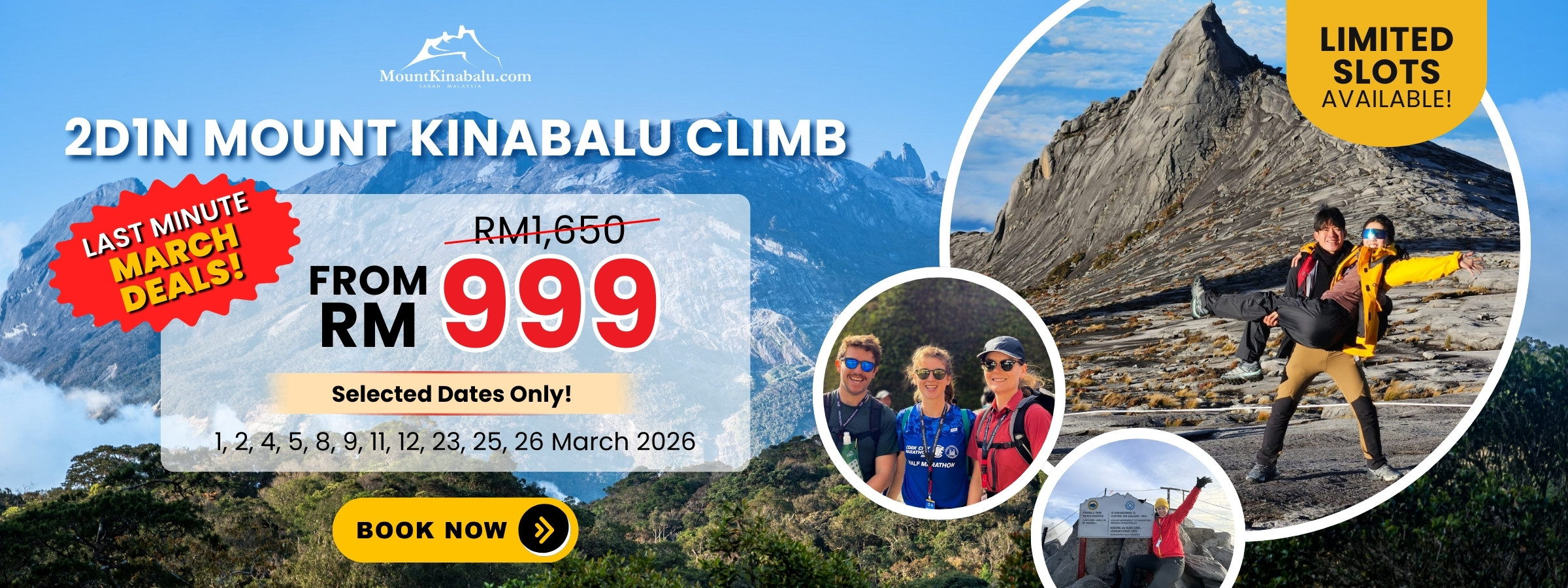 Mount Kinabalu 2D1N Climb Promo March 2026