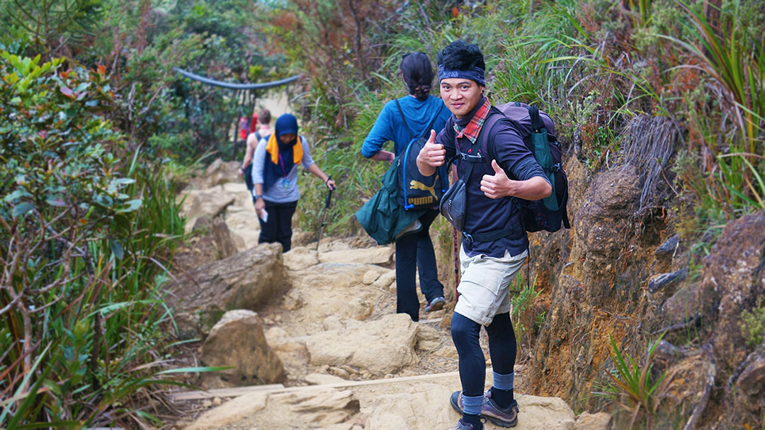 Mount Kinabalu clean up by mountain guide Wilsone Latius