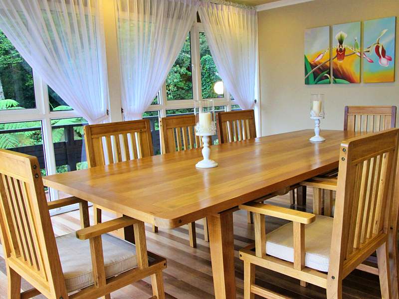 Rajah Lodge Interior dining room